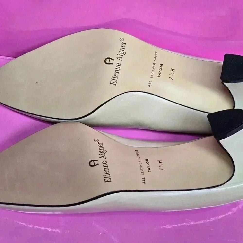 Etienne Aigner Cream Heels - Picture 9 of 11